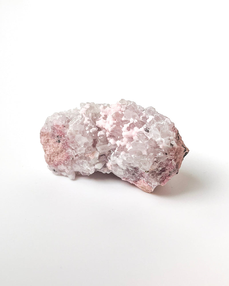 Raw Rhodochrosite + Quartz no. 3
