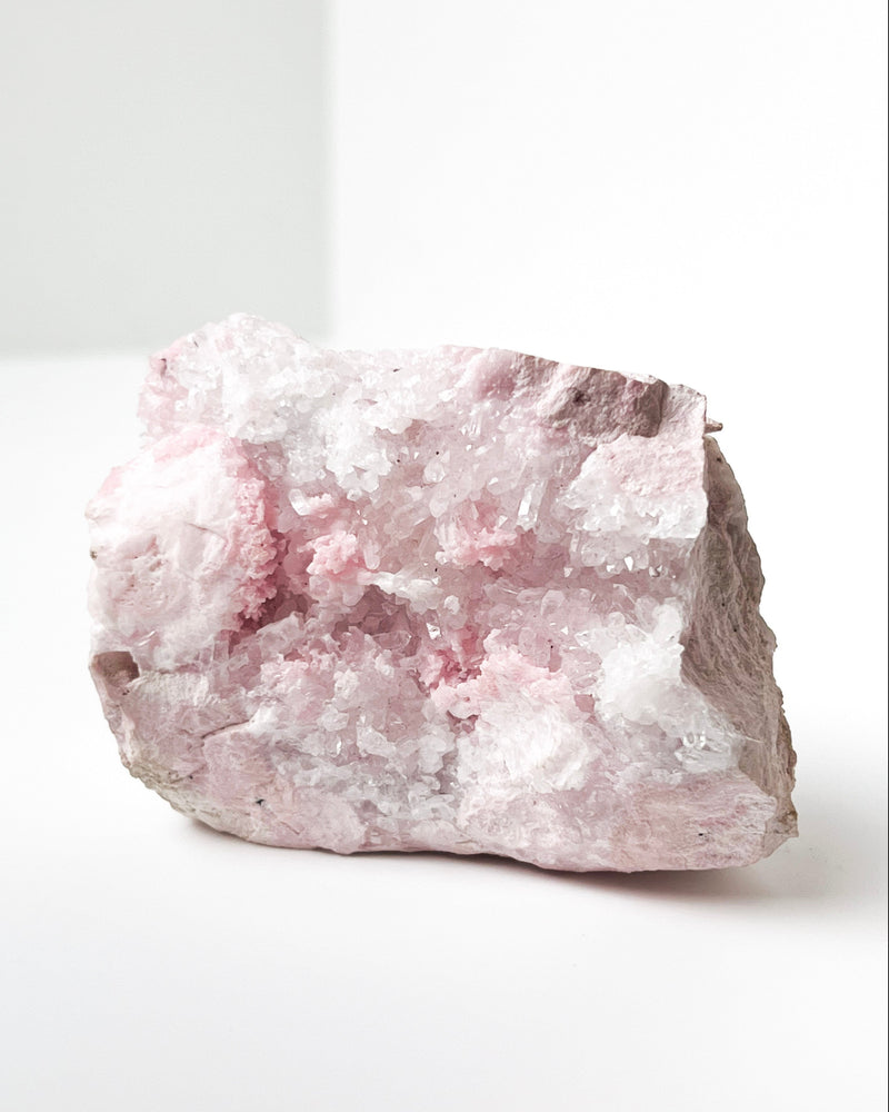 Raw Rhodochrosite + Quartz no. 5