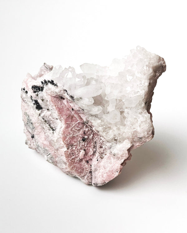 Raw Rhodochrosite + Quartz no. 6