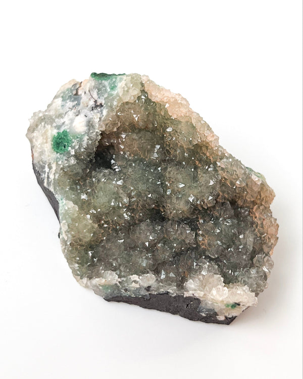 Druzy Quartz + Malachite no. 3