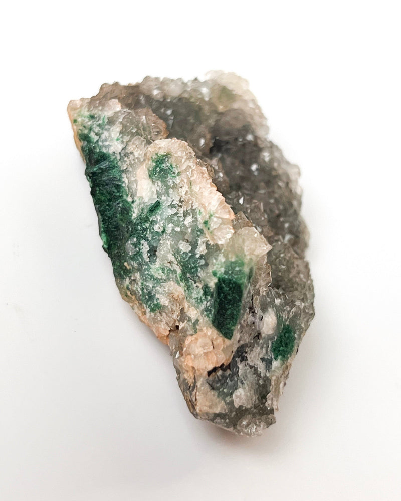 Druzy Quartz + Malachite no. 3