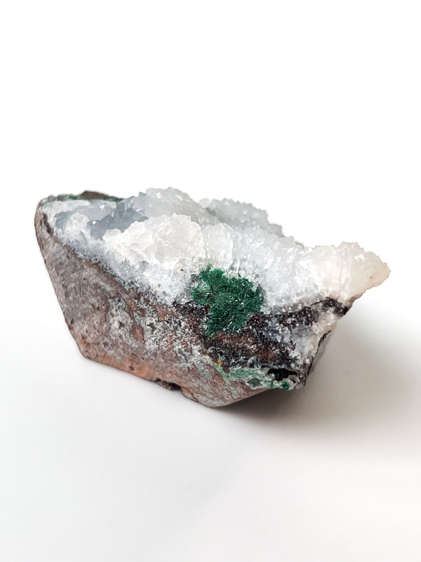 Druzy Quartz + Malachite no. 1