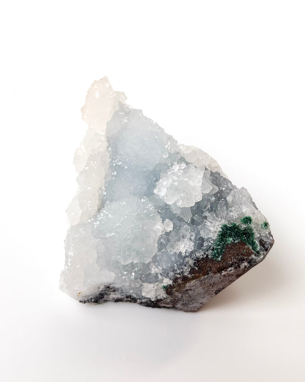 Druzy Quartz + Malachite no. 1