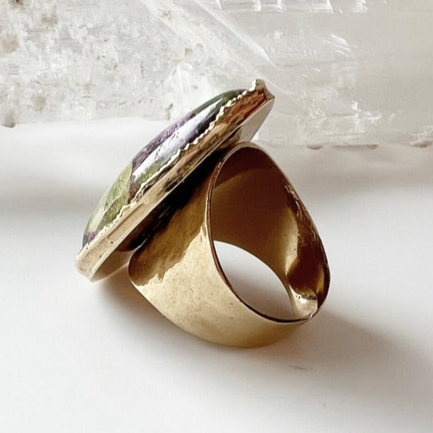 Atlantisite 24K Gold Dipped Ring