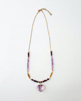Amethyst + Stichtite Necklace