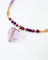 Amethyst + Stichtite Necklace