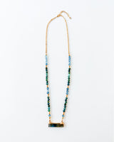 Blue Tourmaline and Aquamarine Necklace