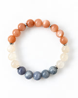 Iolite · Champagne Moonstone · Peach Moonstone Crystal Bracelet - Charmed