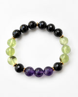 Amethyst · Prehnite · Onyx Crystal Bracelet - Prime State
