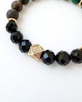 Malachite · Dragon Bloodstone · Black Tourmaline - Crystal Bracelet