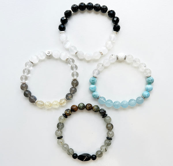 Elements Series Crystal Bracelets - EARTH, AIR, WATER, FIRE, AETHER