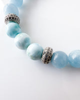 Larimar · Aquamarine · Rainbow Moonstone Crystal Bracelet - Elevate