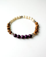 STICHTITE · Sandalwood · Ivory Jade - Florese Bracelet