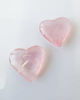 Gem Grade Rose Quartz Heart L