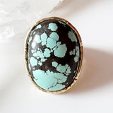 Hubei Turquoise 24K Gold Dipped Ring