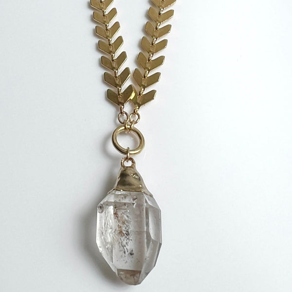 Herkimer Diamond Crystal Necklace