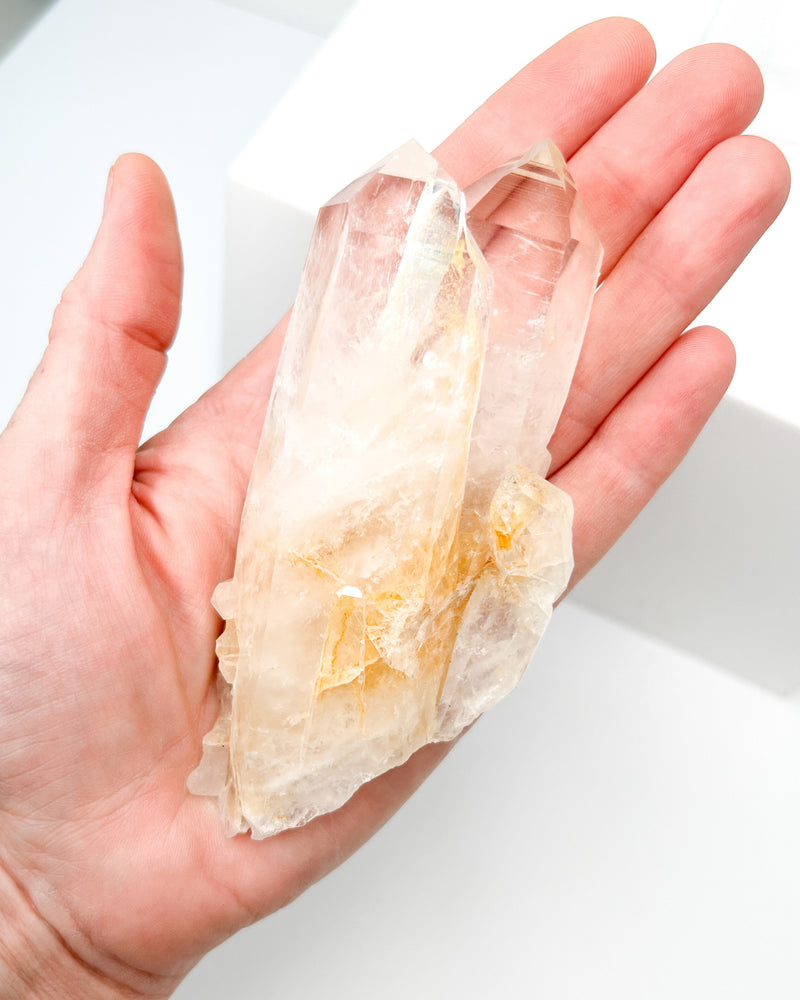Colombian Lemurian Relationship Quartz with Record Keeper