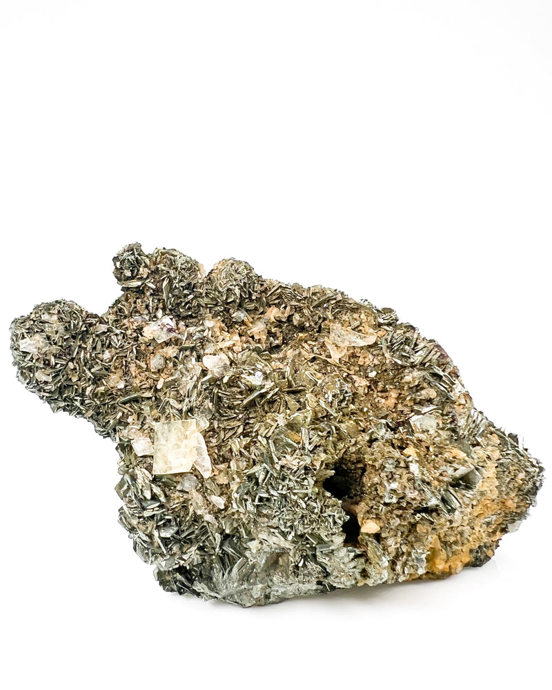 Pyrite over Barite Pseudomorph