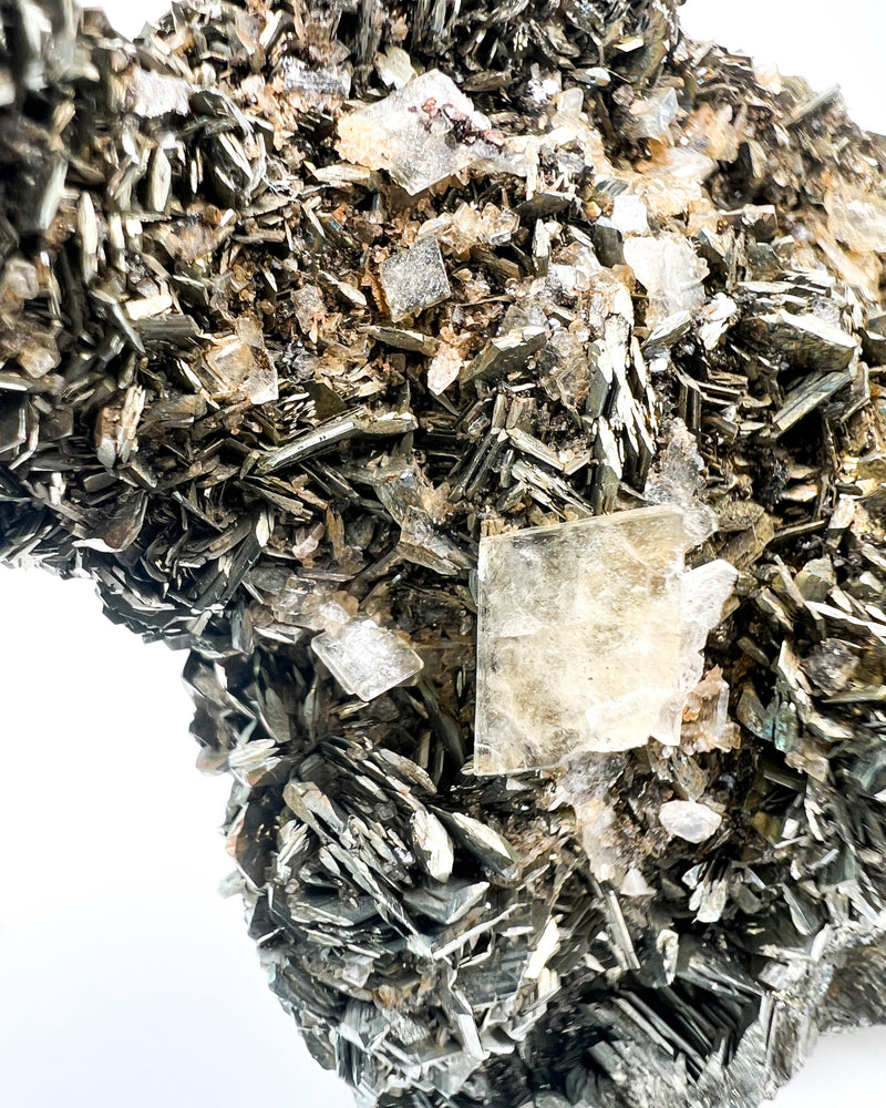 Pyrite over Barite Pseudomorph