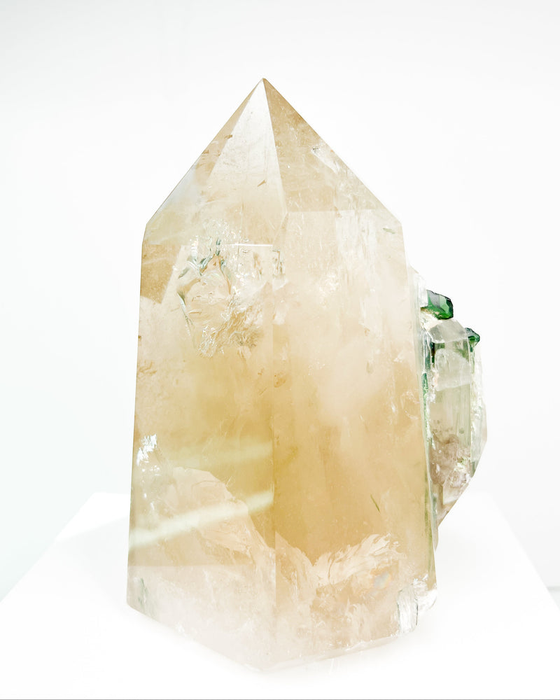 Citrine + Green Tourmaline Specimen