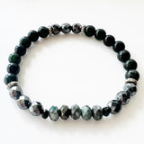 Jade · Tourmaline · Hematite Crystal Bracelet - Lucky + Wealthy