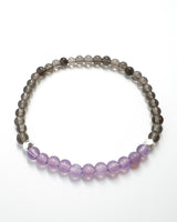 Purple Chalcedony · Tibetan Tektite Crystal Bracelet -Quantum Echoes