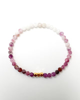 Purple Mica in Quartz Crystal Bracelet - Mood Balance