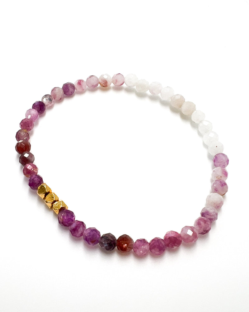 Purple Mica in Quartz Crystal Bracelet - Mood Balance
