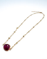 Pink Sapphire Necklace