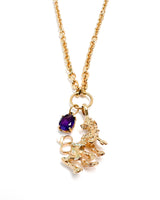 Amethyst Lion Necklace