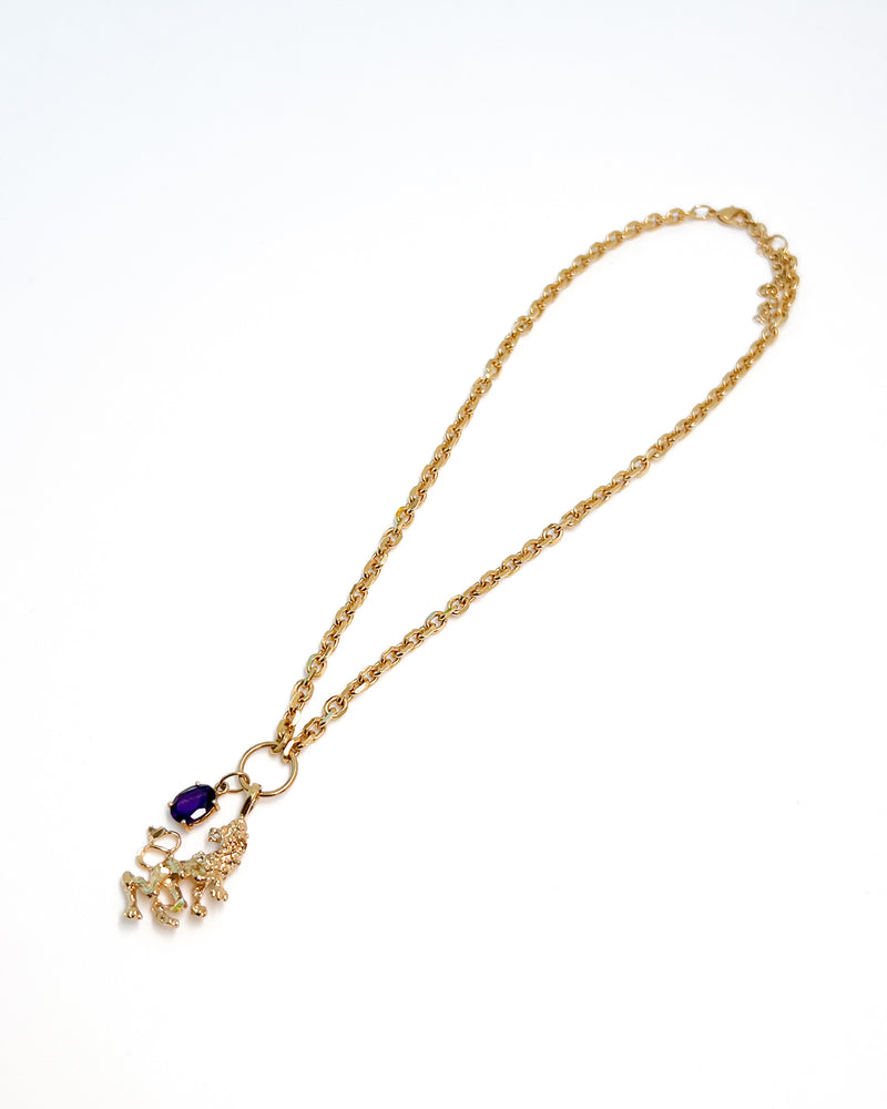 Amethyst Lion Necklace