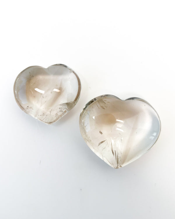 Smoky Quartz Hearts