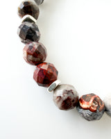 Crazy Lace Agate · White Jade Crystal Bracelet - Create