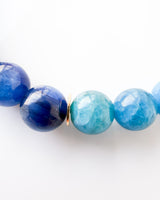 Blue Kyanite · Blue Apatite · Golden Healer Crystal Bracelet - Sana