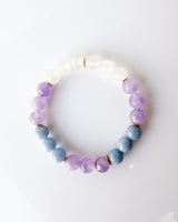 Lavender Amethyst · Angelite · Selenite Crystal Bracelet - Liora - My Light