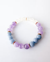Lavender Amethyst · Angelite · Selenite Crystal Bracelet - Liora - My Light
