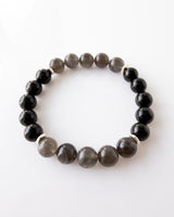 Black Tourmaline · Black Moonstone Crystal Bracelet - Mystical Magic