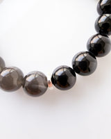 Black Tourmaline · Black Moonstone Crystal Bracelet - Mystical Magic