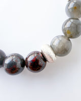 Cloudy Quartz · Black Moonstone · Red Tiger Iron Crystal Bracelet - Sexy
