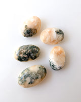 Stilbite + Moss Agate Palmstone