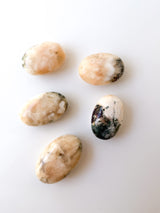 Stilbite + Moss Agate Palmstone