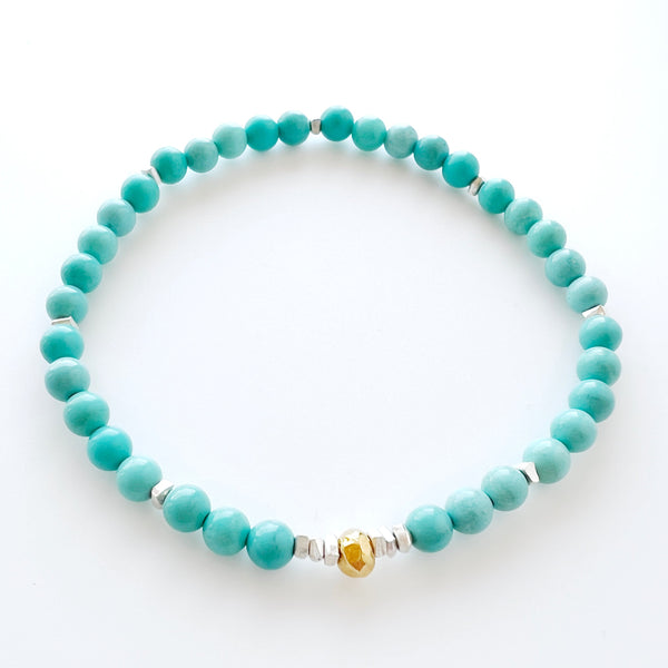 Natural Authentic Turquoise Crystal Bracelet - Spirit Wisdom