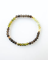 Green Garnet · Smoky Quartz Bracelet - Time to Thrive