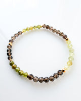 Green Garnet · Smoky Quartz Bracelet - Time to Thrive