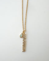 Warrior + Girasol Opal Necklace