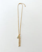 Warrior + Girasol Opal Necklace