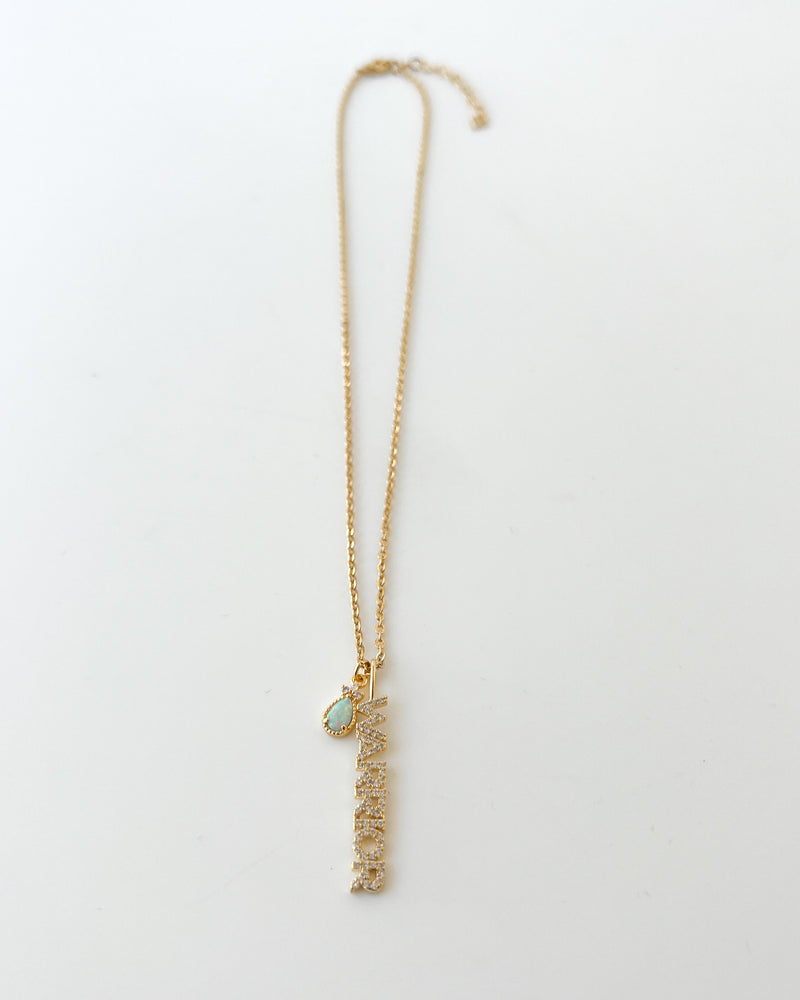 Warrior + Girasol Opal Necklace