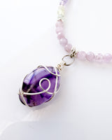 Star Amethyst Gemstone Necklace