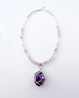 Star Amethyst Gemstone Necklace