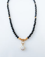 Gilson Opal + Black Tourmaline Necklace